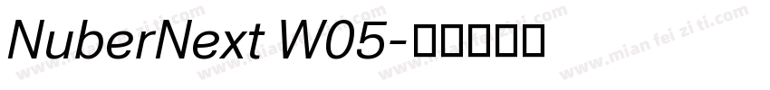 NuberNext W05字体转换